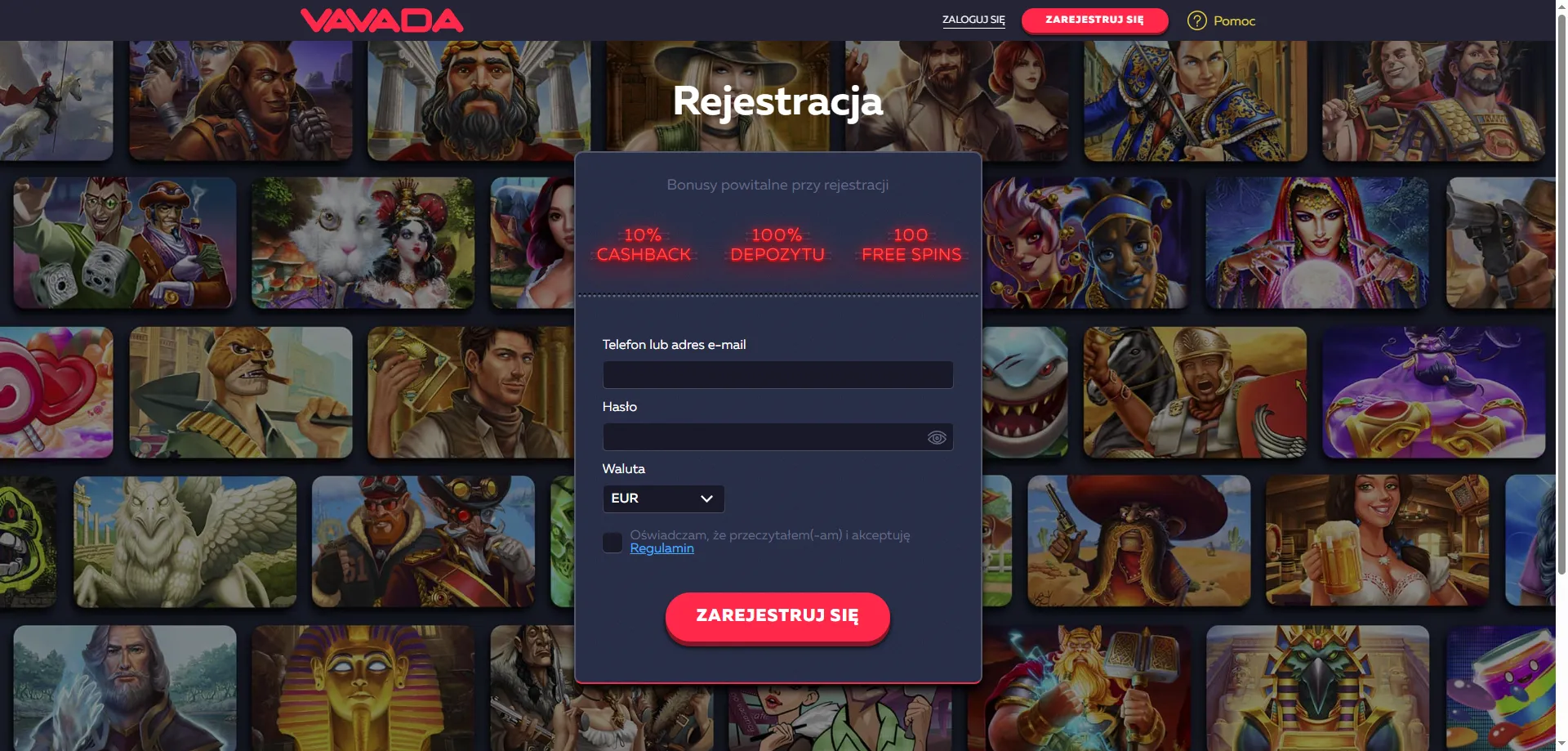 Rejestracja w Vavada Casino krok po kroku – szybki formularz online